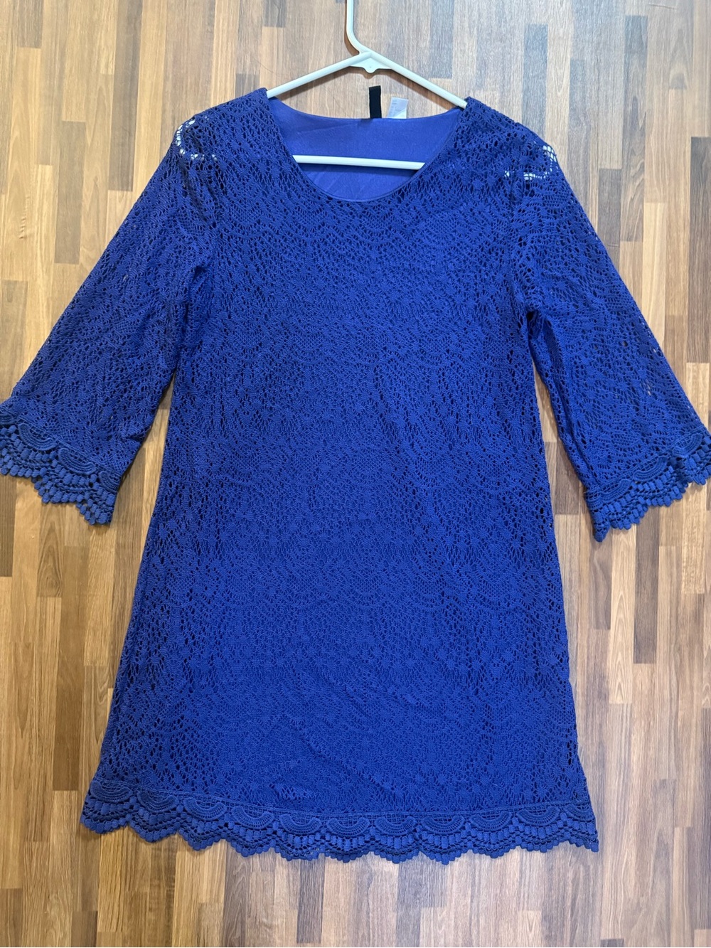 Dark Blue Crochet Mini Dress size 8